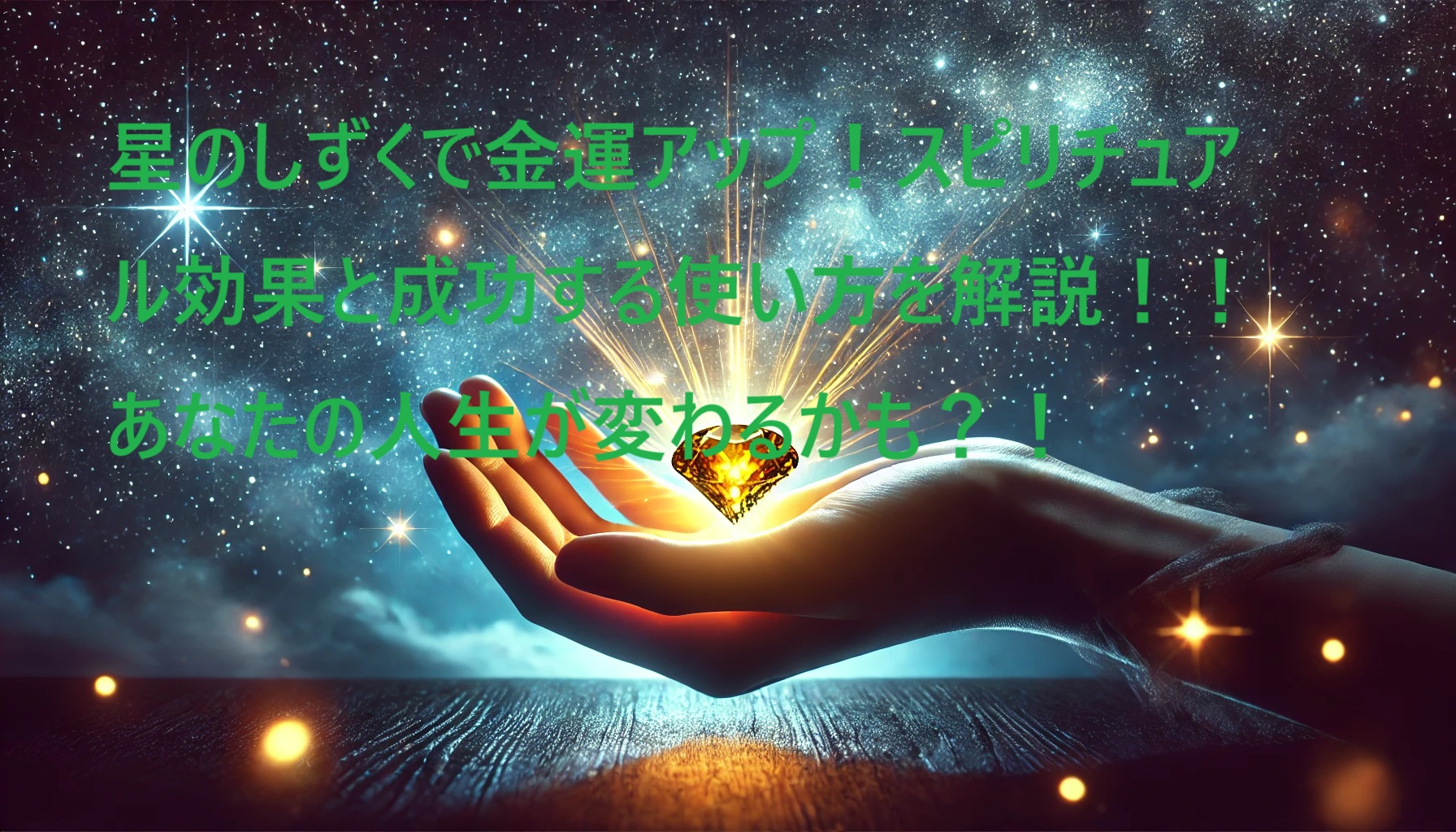 星のしずく スピリチュアル 金運アップ