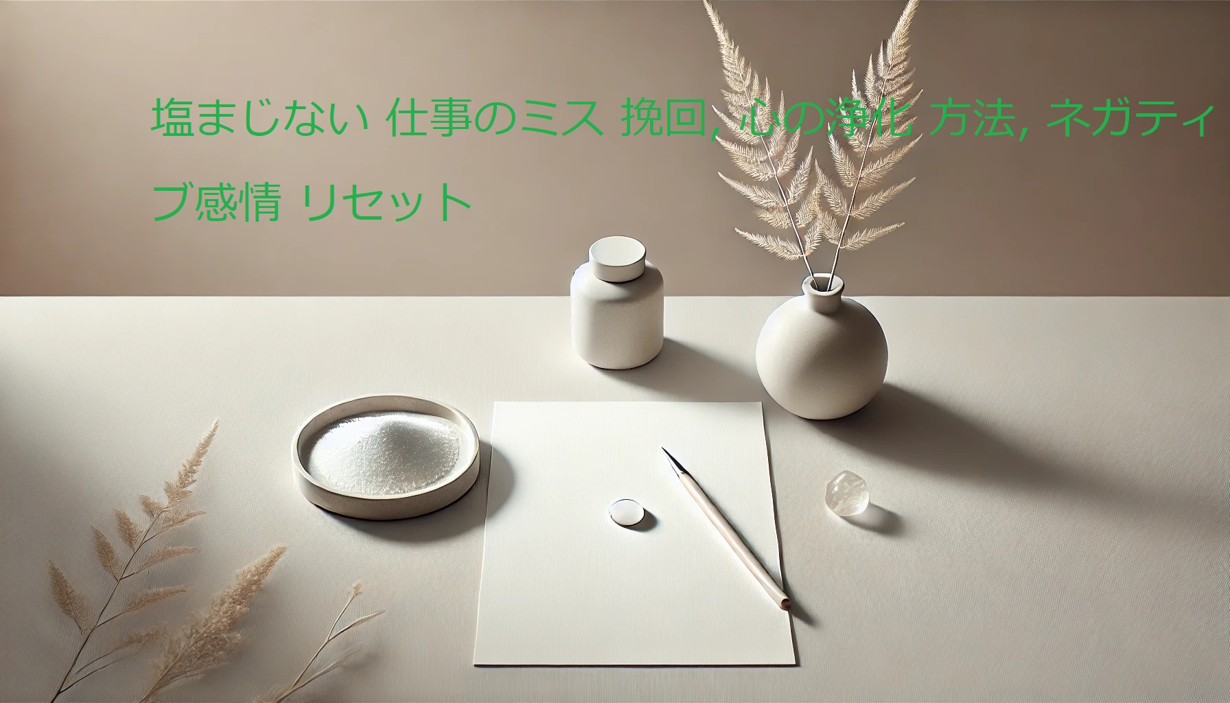 塩まじない 仕事のミス 挽回