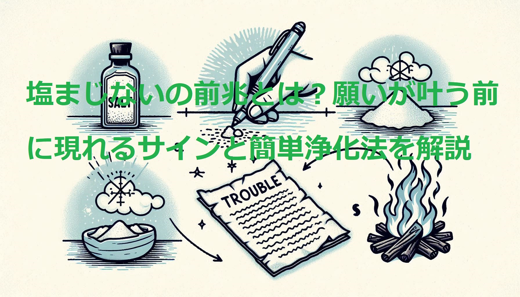 塩まじない 前兆